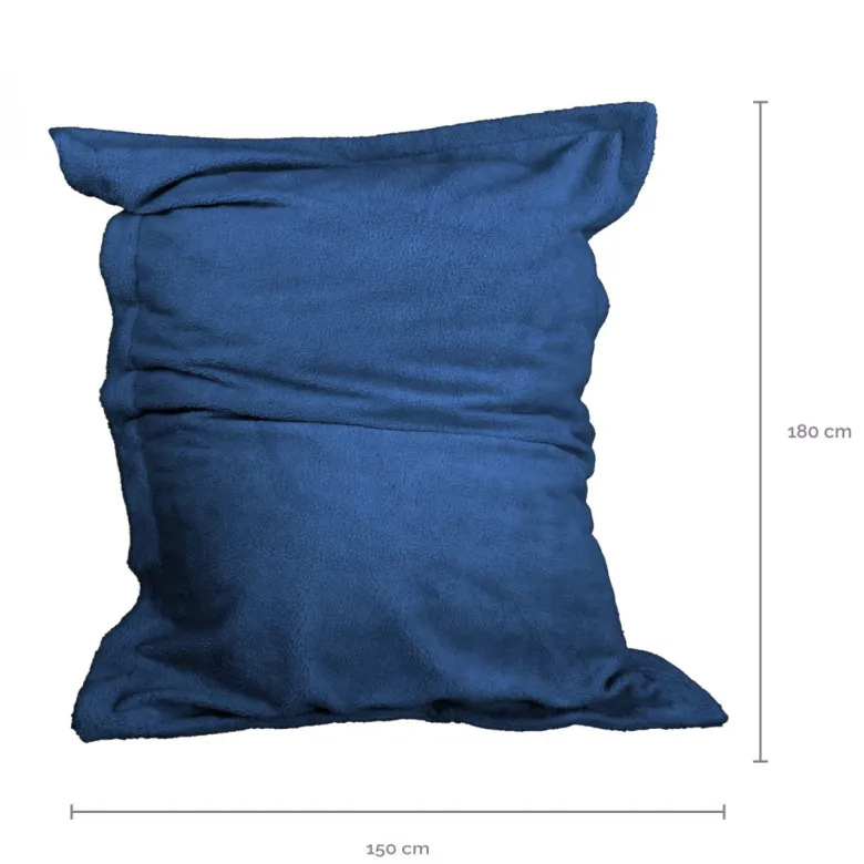 Pouf d'intérieur xxl - bleu marine