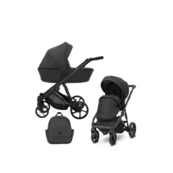 Poussette arizo 11 black eco cadre noir