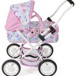 Poussette de poupée smarty fleurs