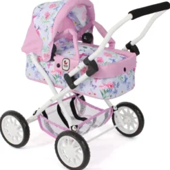 Poussette de poupée smarty fleurs
