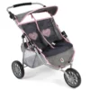 Poussette jogger 3 roues pour poupées ju