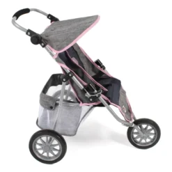 Poussette jogger 3 roues pour poupées ju