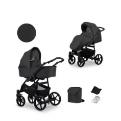 Poussette mata 07 b graphite cadre noir