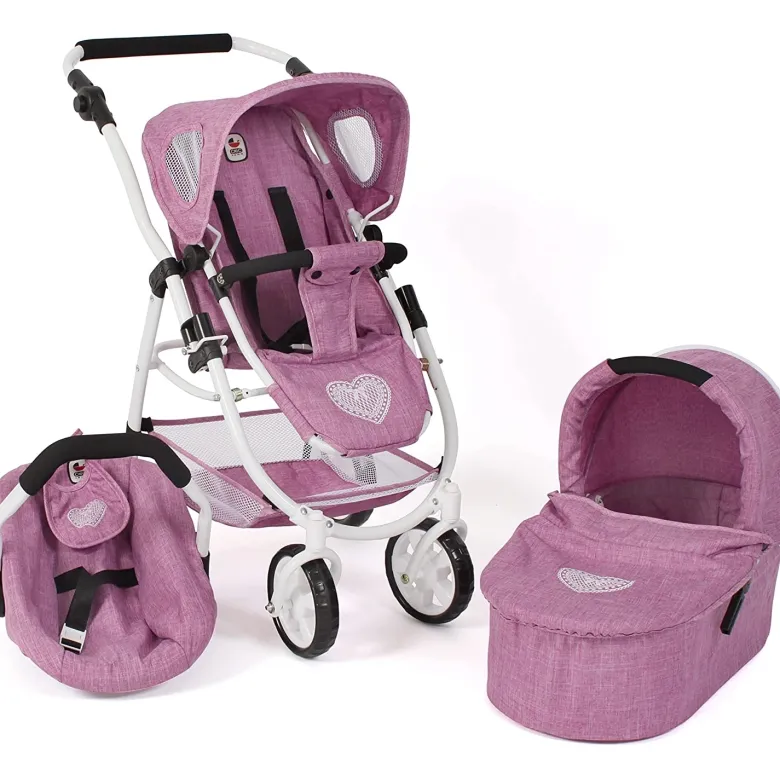 Poussette pour poupées 3 en 1 emotion je