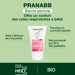 Pranarom - baume pectoral bébé - bio