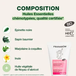 Pranarom - baume pectoral bébé - bio