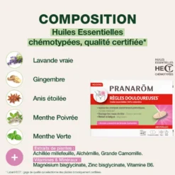 Pranarom - comprimés pour règles douloureuses