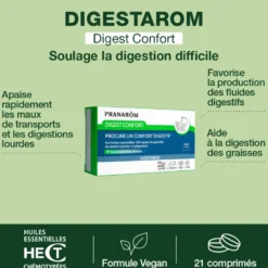Pranarom - digest confort - comprimés pour un confort digestif