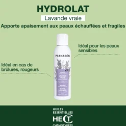 Pranarom - eau florale lavande vraie - bio