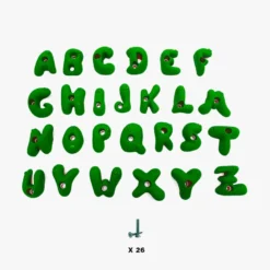 26 prises escalade enfant - alphabet