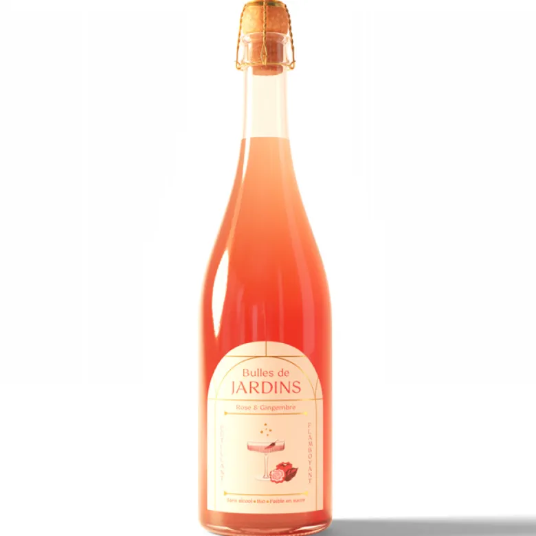 Pétillant rose et gingembre