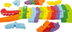 Puzzle abc crocodile
