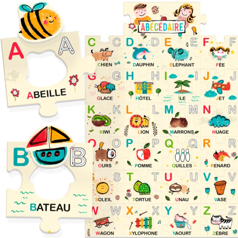 Puzzle abécédaire géant