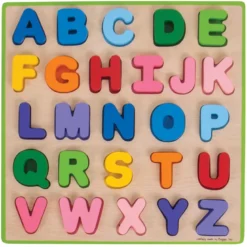 Puzzle abc majuscules en bois