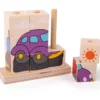 Puzzle de blocs empilables de transport