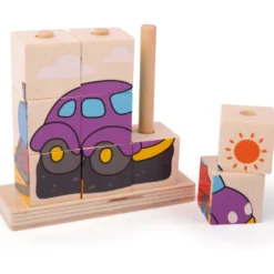 Puzzle de blocs empilables de transport
