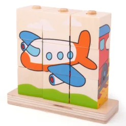 Puzzle de blocs empilables de transport