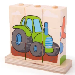 Puzzle de blocs empilables de transport