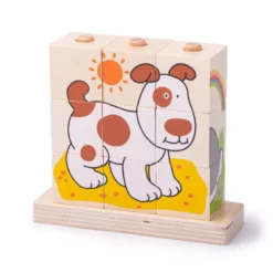Puzzle de blocs à empiler d'animaux