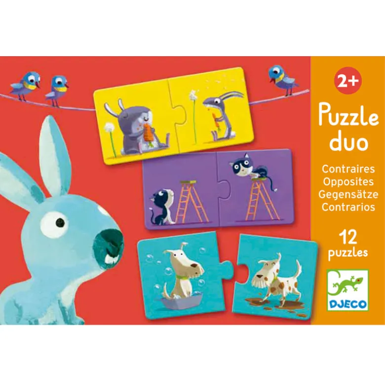 Puzzle duo +2y contraires djeco