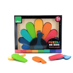 Puzzle encastrement paon andy westface
