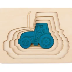 Puzzle enfant encastrement hape 5 tracte