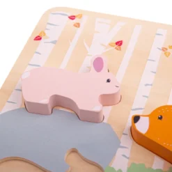 Puzzle en gros morceaux de la forêt