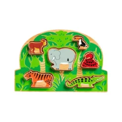 Puzzle à forme - animaux de la jungle