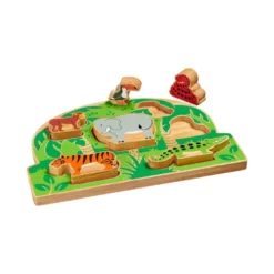 Puzzle à forme - animaux de la jungle