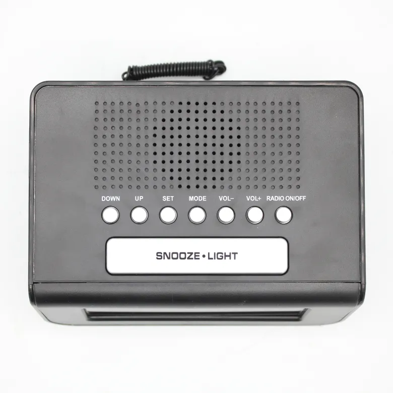Radio-réveil station météo écran lcd couleur et radio fm 30 mémoires