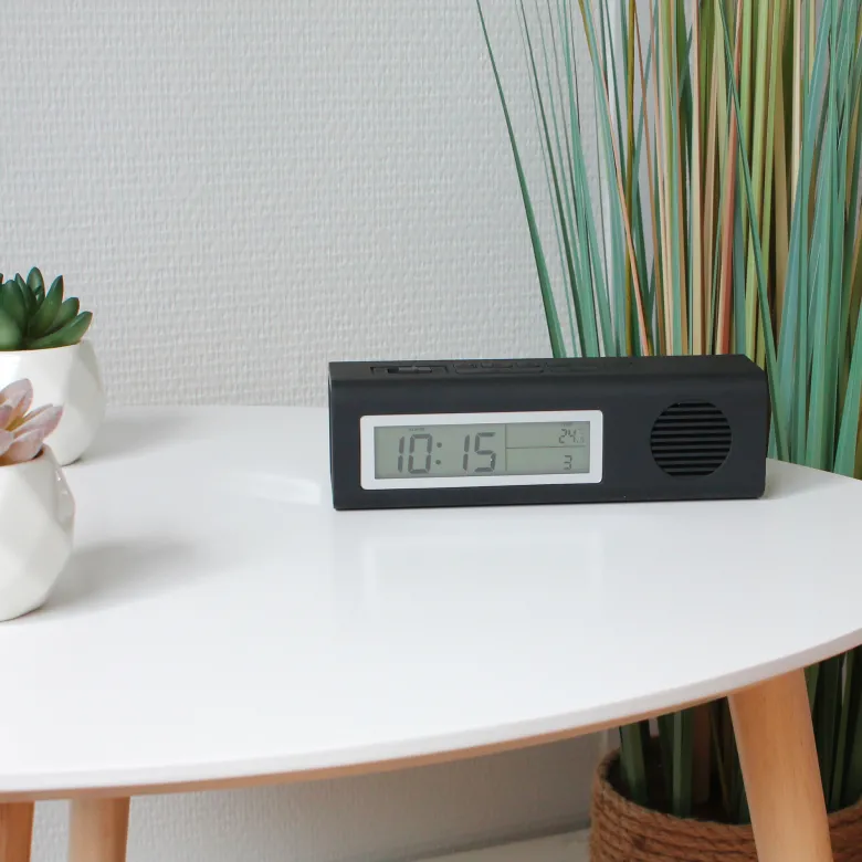 Radio réveil torche led compacte - 9 sons et fonctions pratiques