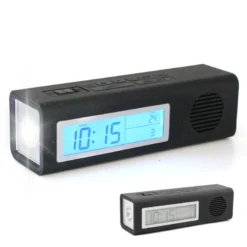 Radio réveil torche led compacte - 9 sons et fonctions pratiques