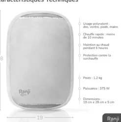 Ranji® bouillotte électrique chauffante