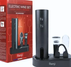 Ranji- kit tire bouchon électrique rechargeable usb c et accessoires pour vin