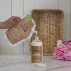 Recharge gel douche monoï au lait d'ânesse frais et bio