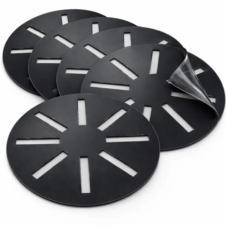 Recharges autocollantes x5 noir 24,5 cm