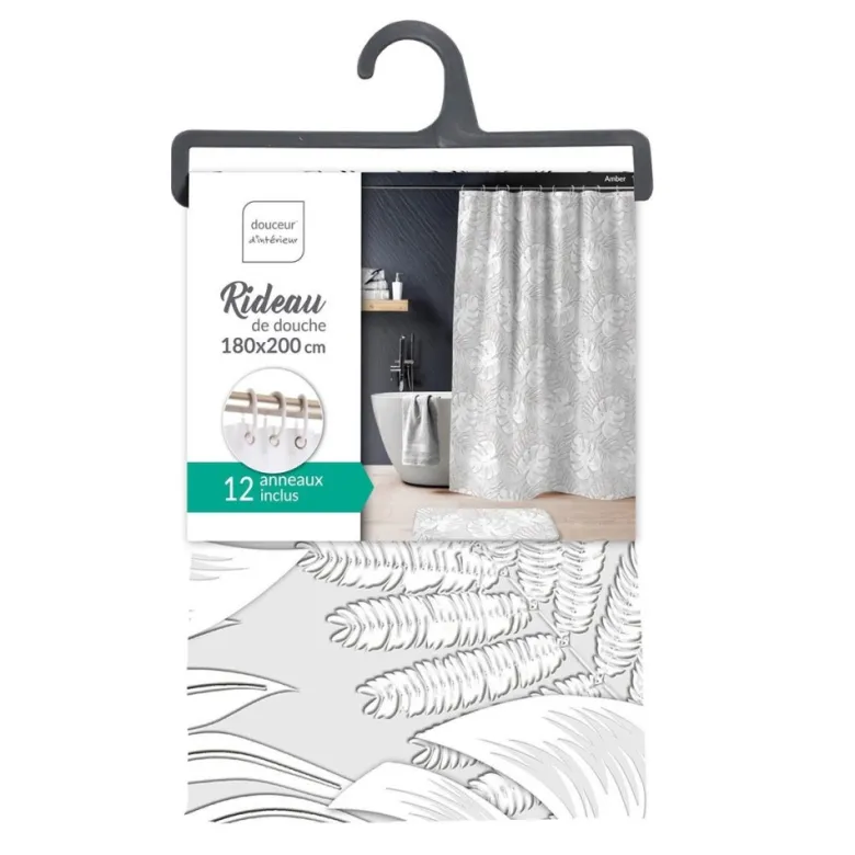 Rideau de douche polyester 180x200 amber