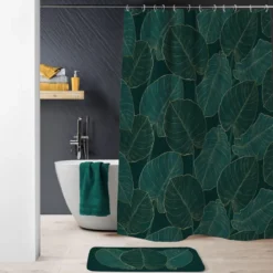 Rideau de douche polyester 180x200 jade