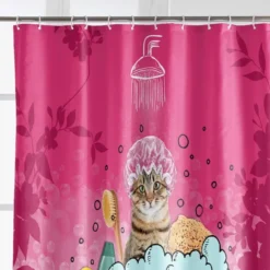 Rideau de douche 180x200 chatibulle