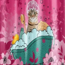 Rideau de douche 180x200 chatibulle