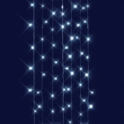 Rideau led blanc pur – 2m x 2m, effet flash
