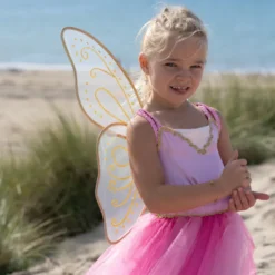 Robe de fée noa 5-7 ans avec ailes - déguisement 5-7 ans - 120cm