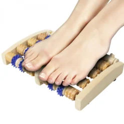 Rouleau de massage en bois pour pieds
