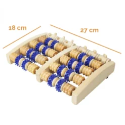Rouleau de massage en bois pour pieds