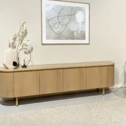 Roveri-meuble tv 210 cm chêne