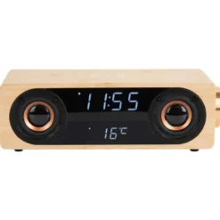 Réveil Classic Karlsson chargeur à induction enceinte Bluetooth température