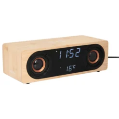 Réveil Classic Karlsson chargeur à induction enceinte Bluetooth température