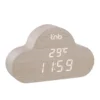 Réveil en forme de nuage & finition bois