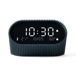 Réveil Lexon Ray Clock avec thermomètre et hygromètre Bleu foncé