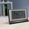 Réveil numérique radiopiloté, lcd, température, 13,9x9 cm